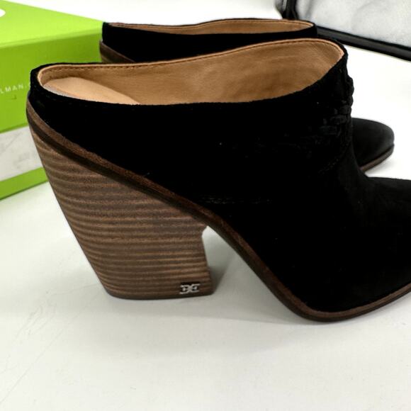 SAM EDELMAN New in Box Alison Western Mule in Black Leather // 8.5 - Picture 12 of 16